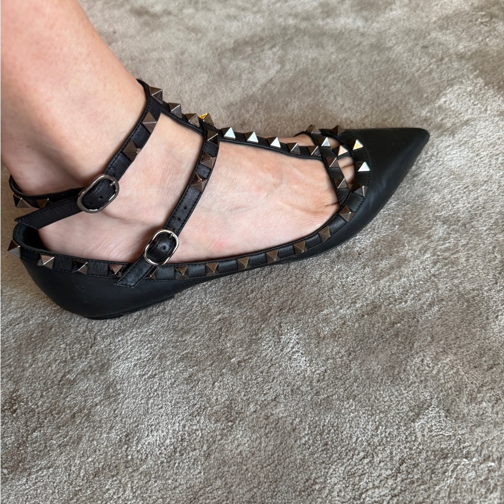 Valentino Studded Black Women's Shoes